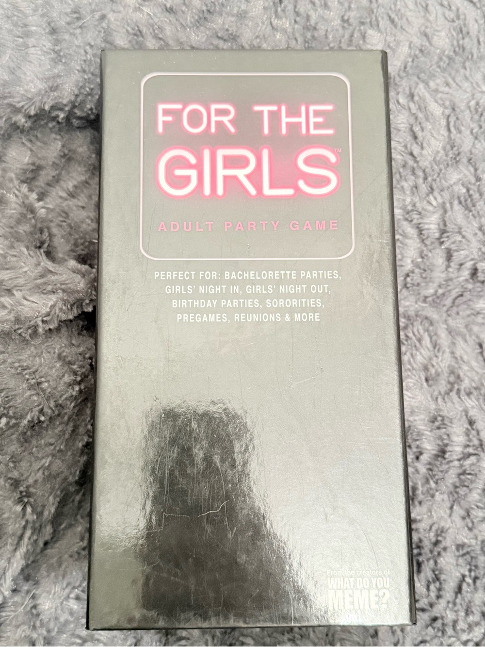 The Girls Party Game Box - Black with Neon Pink Logo